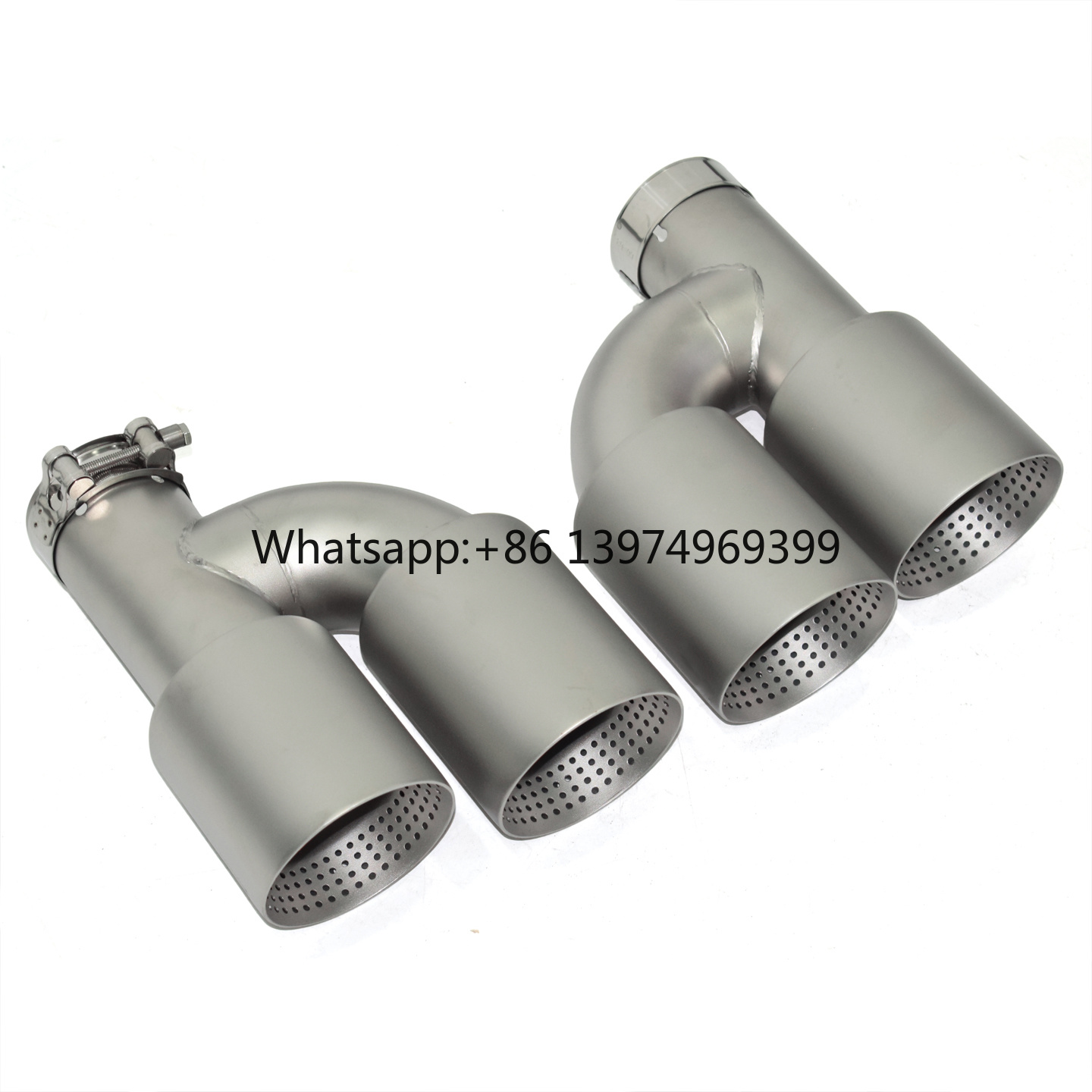 Exhaust Muffler Stainless Steel Universal - Ponteiras de Escape Universais em Aço