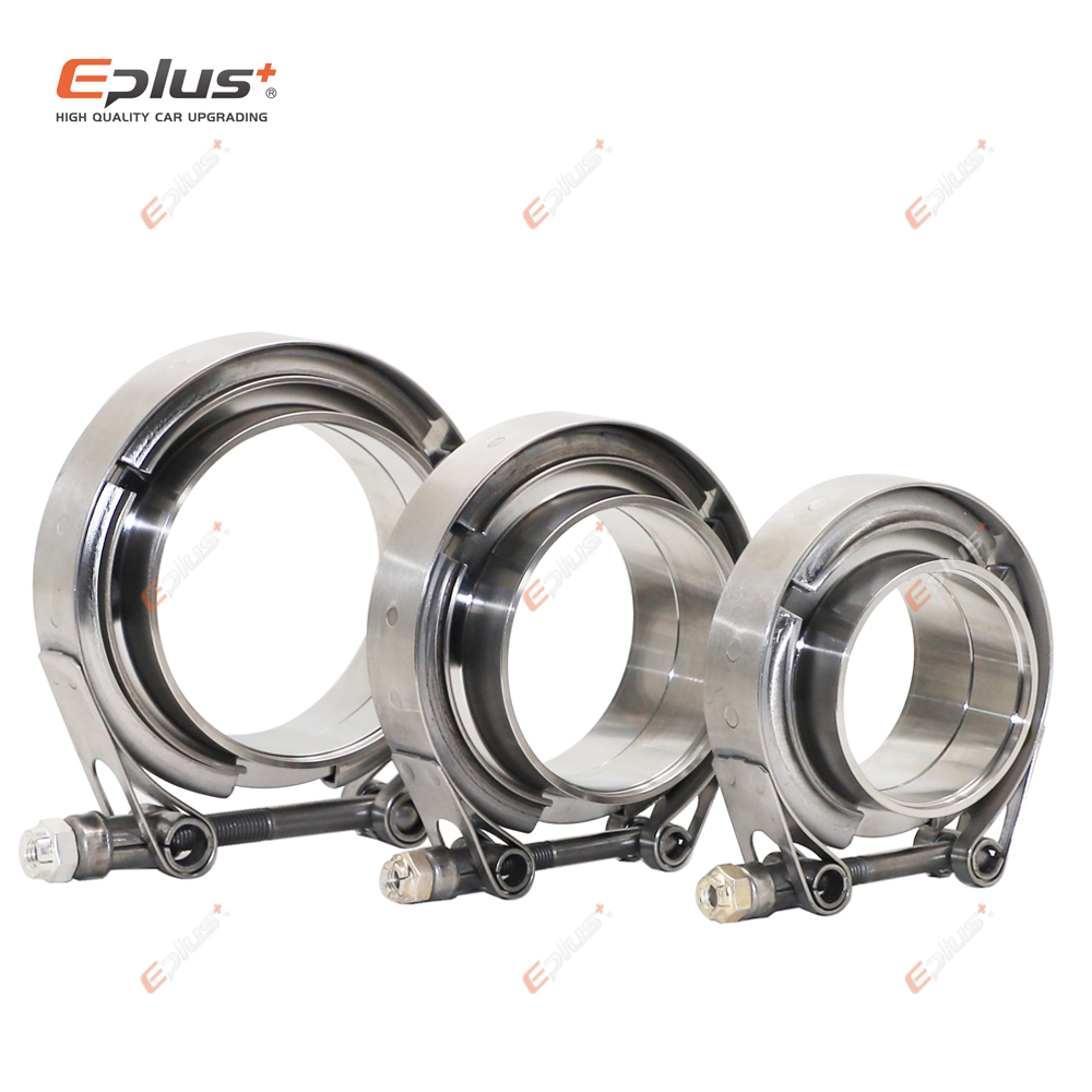 Exhaust V Band Clamp Flange Kit Stainless - Eplus-304 Aço inoxidável Car Braçadeira Banda