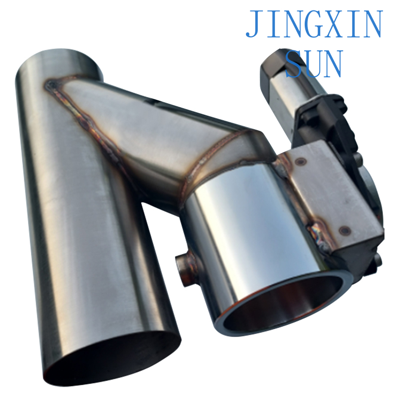 Dual Exhaust Cutout Valve Y Pipe Stainless - Tubo de cabeçalho de escape, válvula