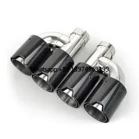 Ponteira de escape em fibra de - Exhaust Tips Dual Outlet Carbon Fiber 63Mm avaliação e preço