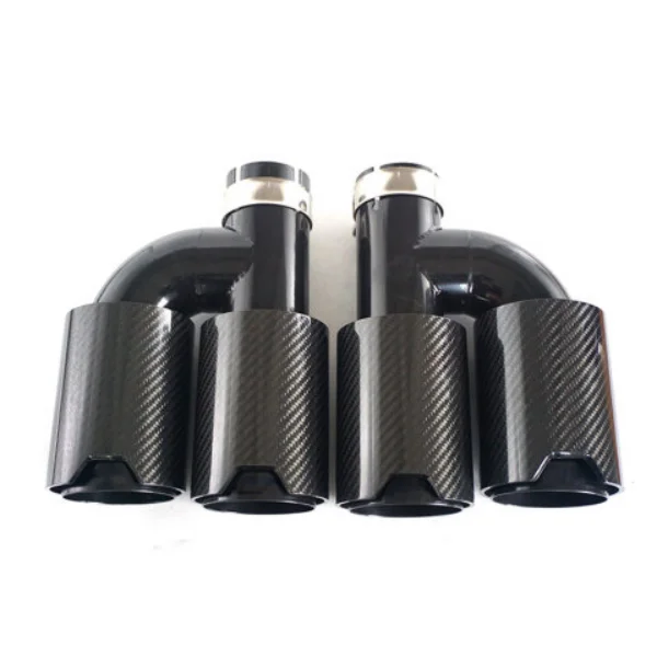 Ponteira de escape em fibra de - Exhaust Tips Dual Outlet Carbon Fiber 63Mm avaliação e preço