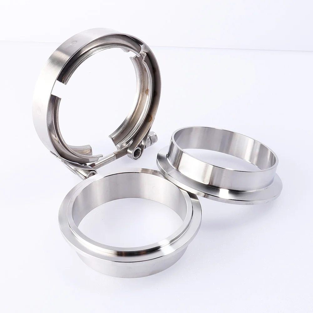 Kit de Abraçadeira V-Band Univ - Exhaust V Band Clamp Flange Kit Stainless avaliação e preço