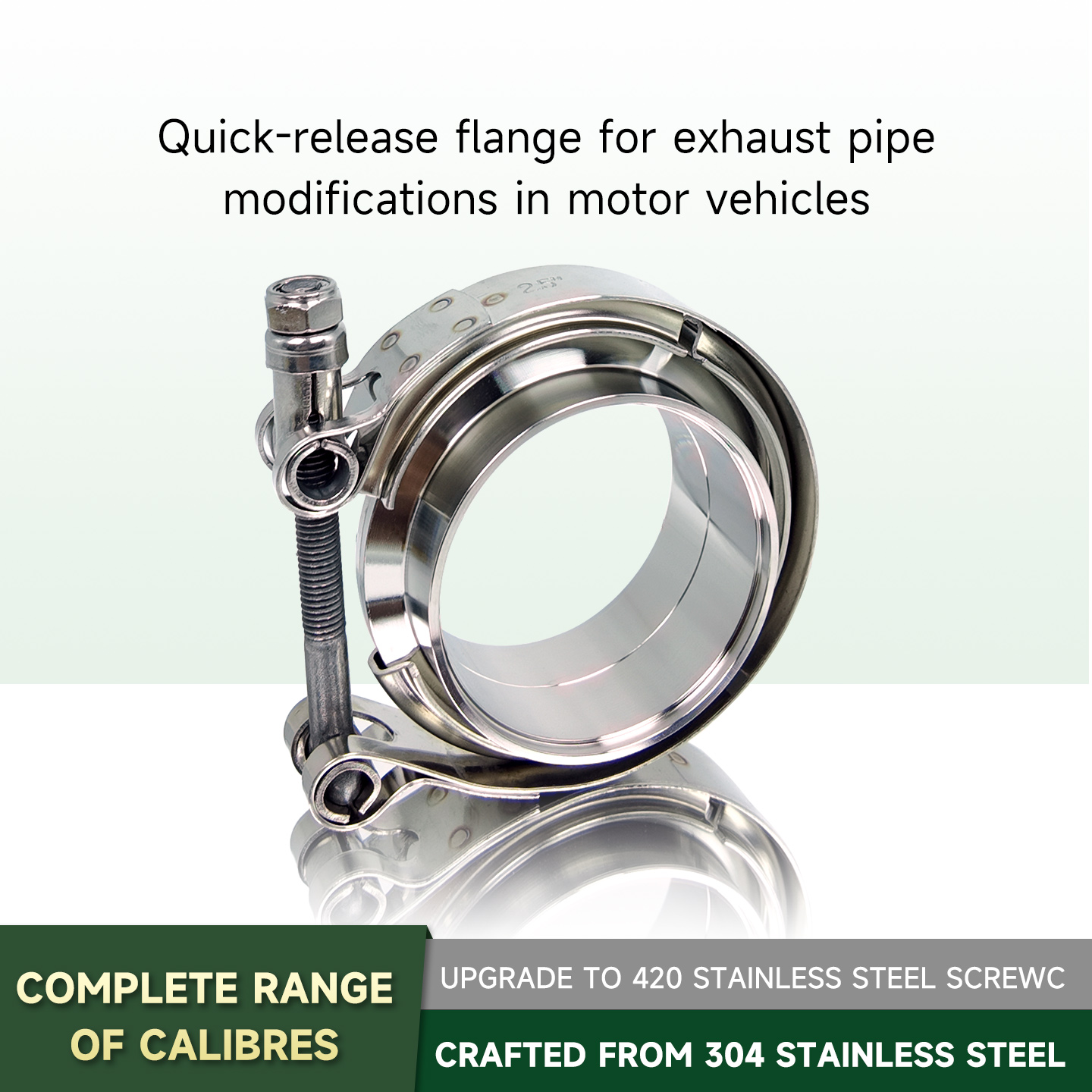 Kit de Abraçadeira V-Band em A - Exhaust V Band Clamp Flange Kit Stainless avaliação e preço
