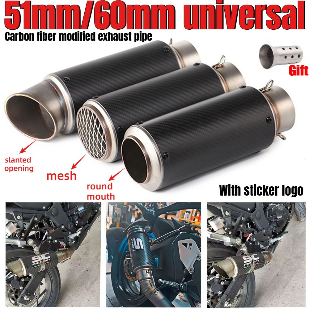 Tubo de escape universal para  - Exhaust Muffler Stainless Steel Universal avaliação e preço