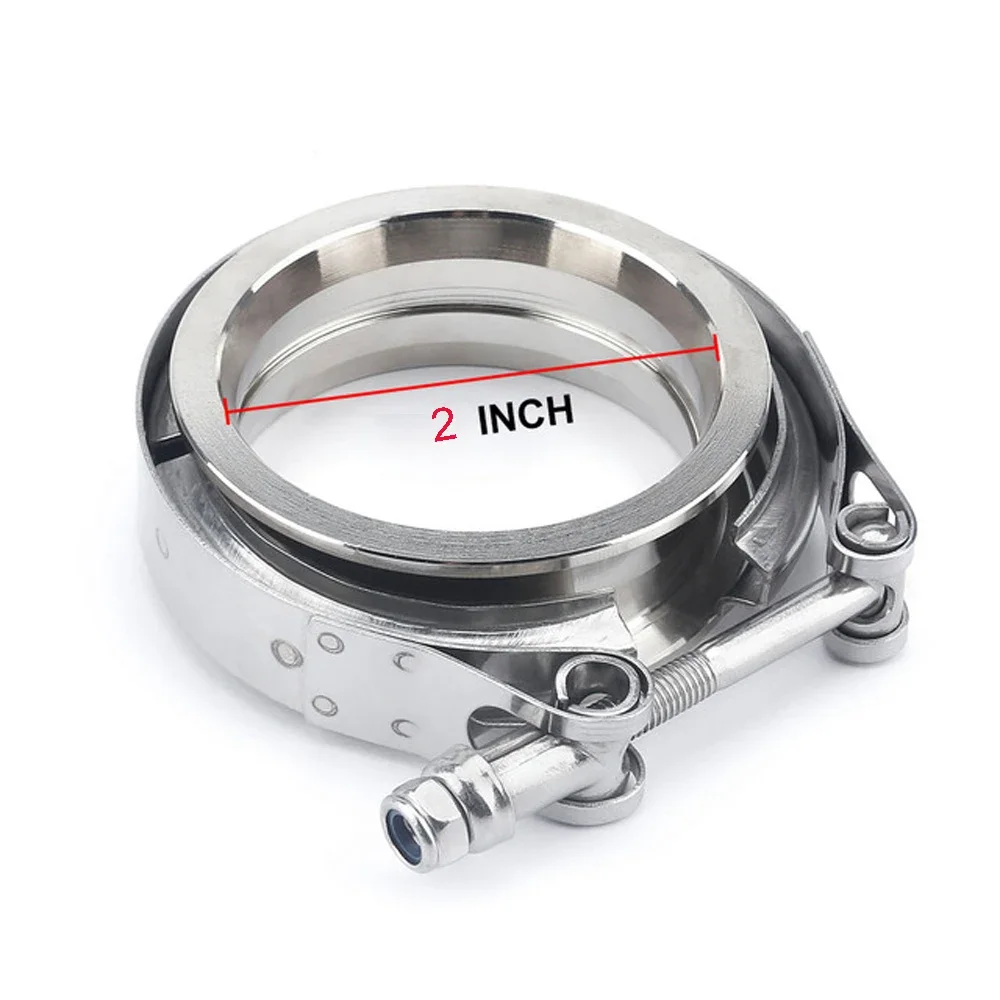 Kit de Abraçadeiras V-band de  - Exhaust V Band Clamp Flange Kit Stainless avaliação e preço