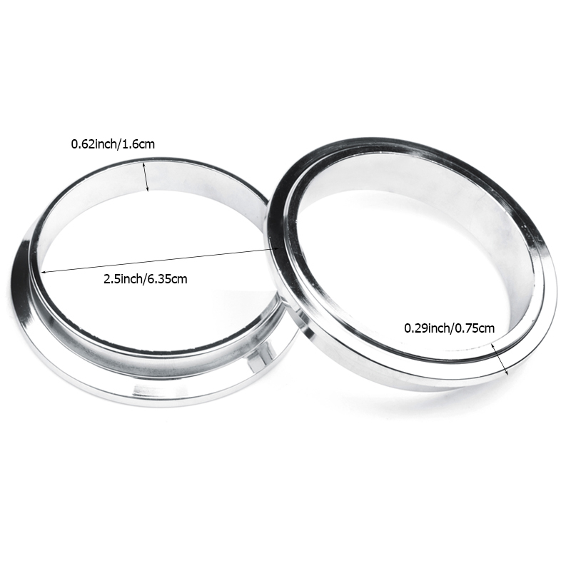 1 conjunto 2.5 Polegada 63.5mm - Exhaust V Band Clamp Flange Kit Stainless avaliação e preço