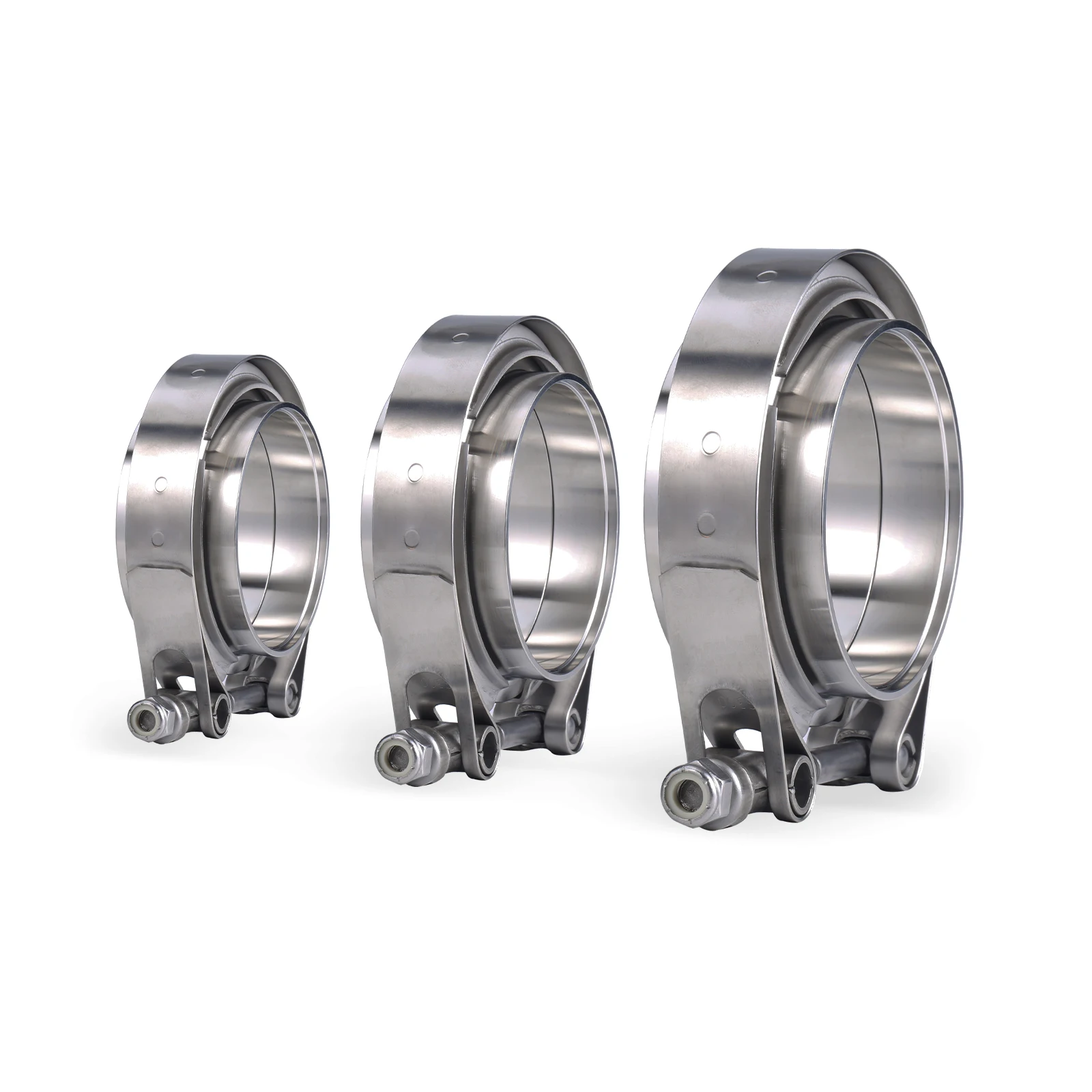 Abraçadeira V-Band de Aço Inox - Exhaust V Band Clamp Flange Kit Stainless avaliação e preço