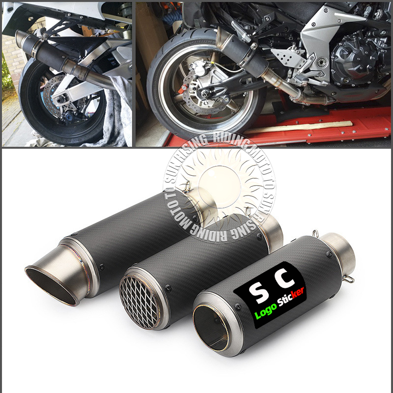 Tubo de escape sc universal pa - Exhaust Muffler Stainless Steel Universal avaliação e preço