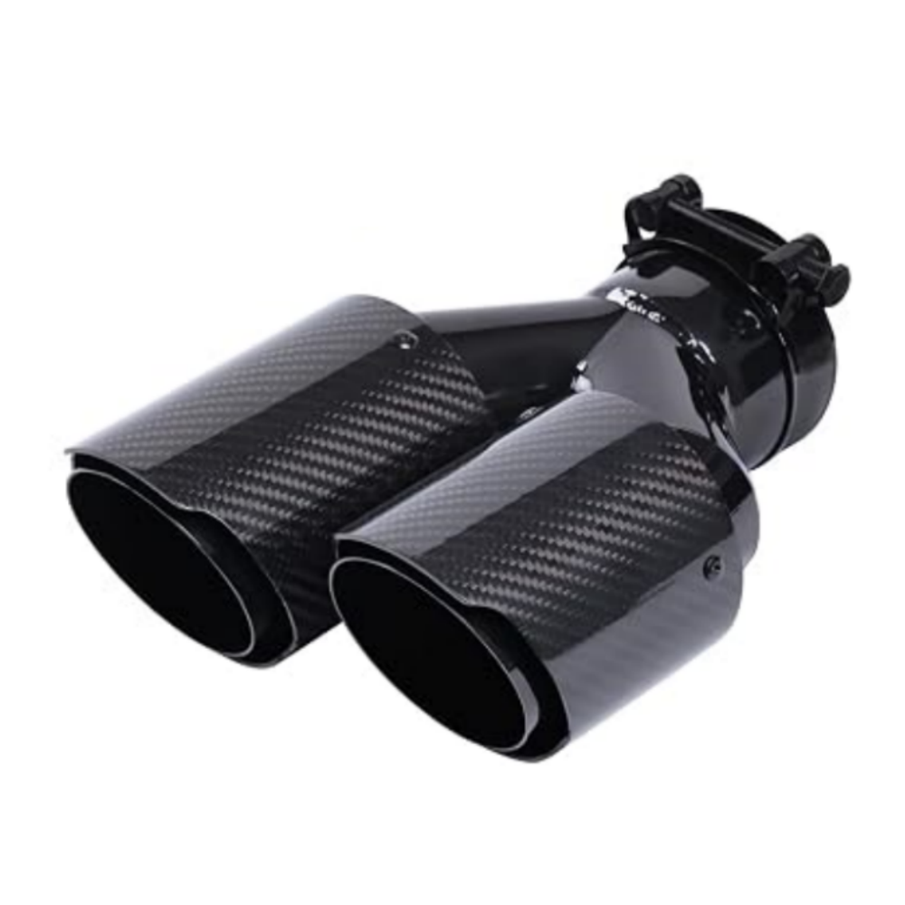 Ponteira de escape em fibra de - Exhaust Tips Dual Outlet Carbon Fiber 63Mm avaliação e preço
