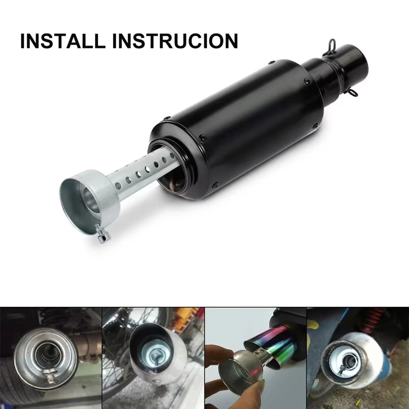 Silenciador Universal para Mot - Exhaust Muffler Stainless Steel Universal avaliação e preço