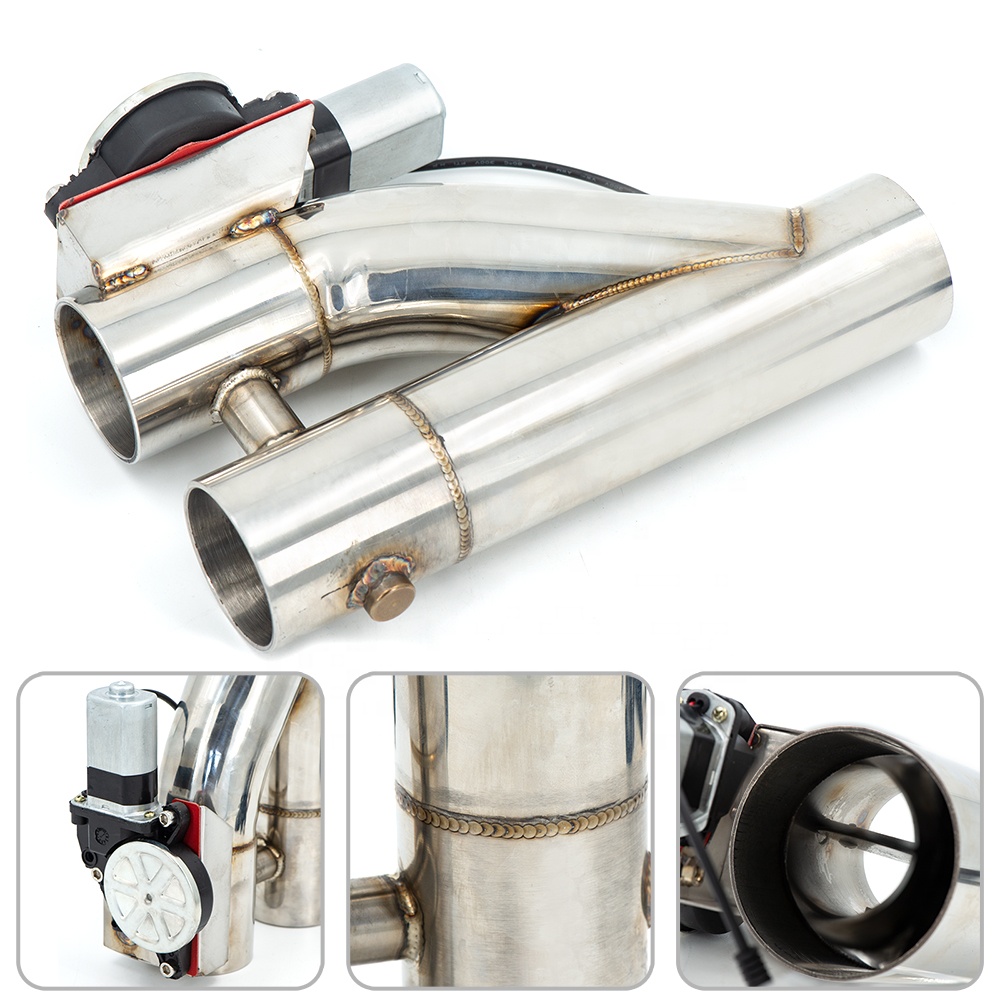 2.0 Polegada 304 aço inoxidáve - Dual Exhaust Cutout Valve Y Pipe Stainless avaliação e preço