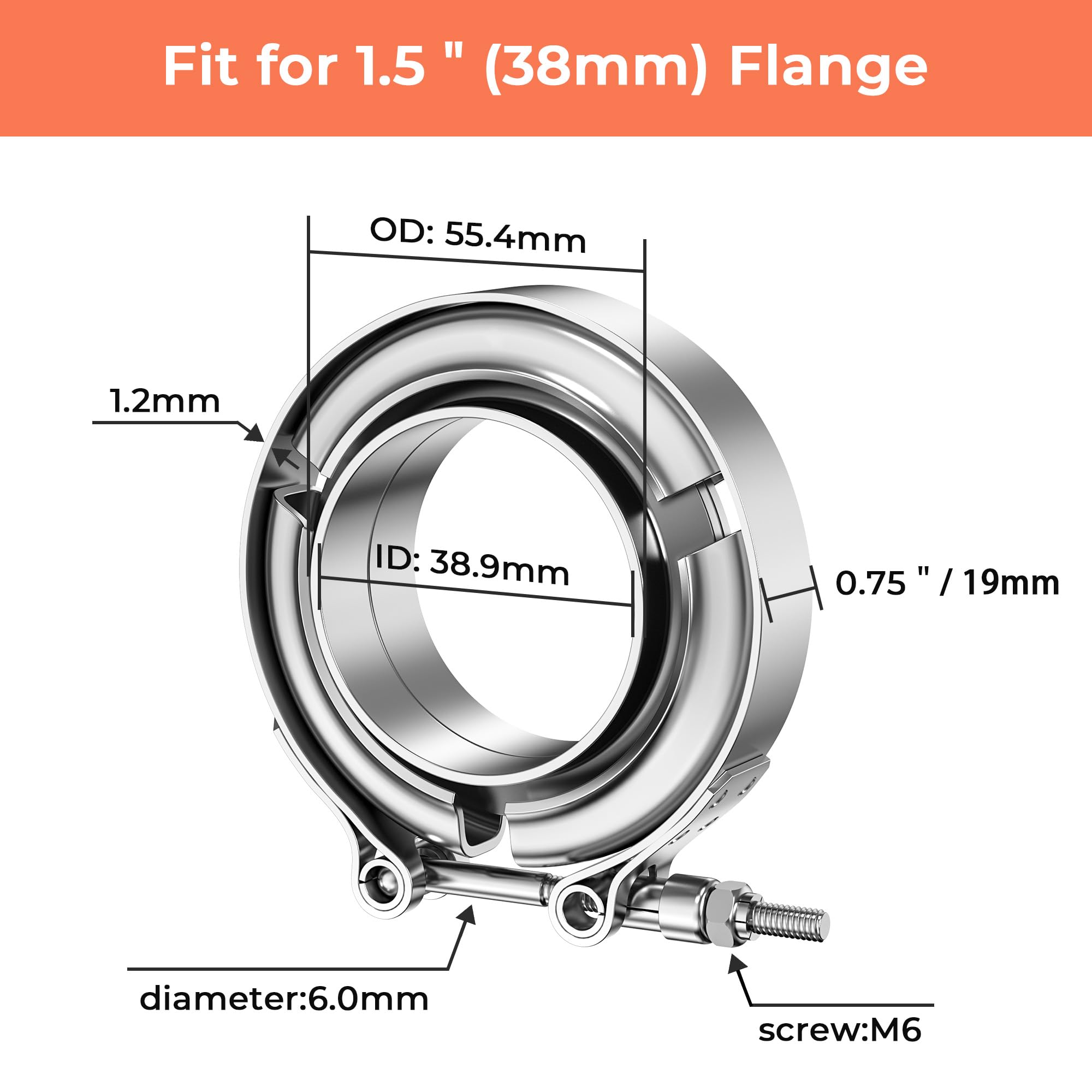 Braçadeira de banda v com kit  - Exhaust V Band Clamp Flange Kit Stainless avaliação e preço