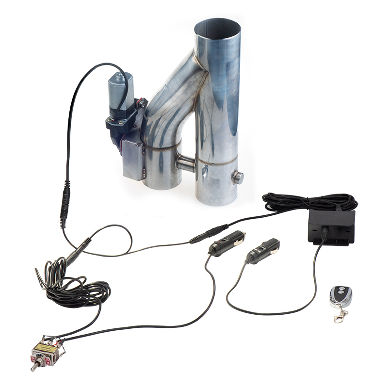 Universal y tubo de escape elé - Dual Exhaust Cutout Valve Y Pipe Stainless avaliação e preço