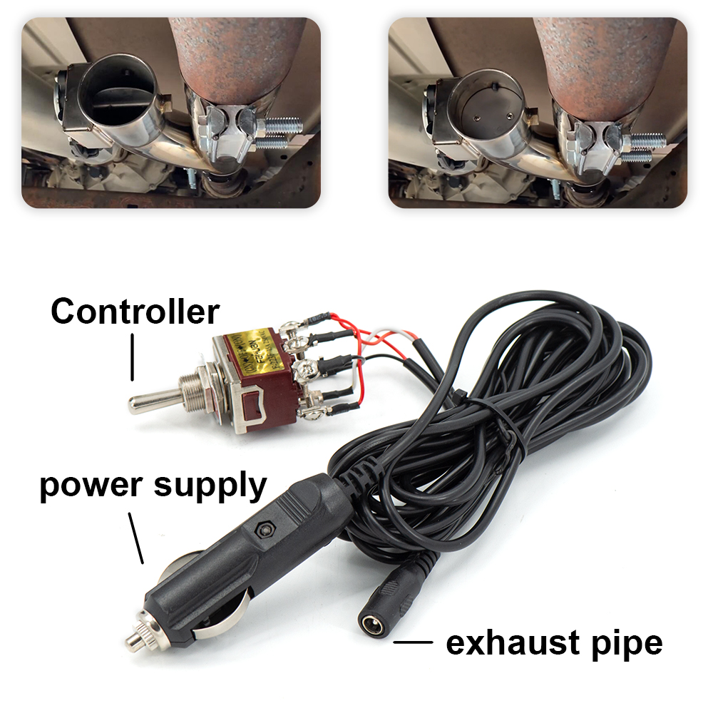 Universal y tubo de escape elé - Dual Exhaust Cutout Valve Y Pipe Stainless avaliação e preço