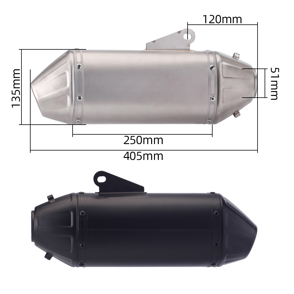 Tubo do silencioso do escape d - Exhaust Muffler Stainless Steel Universal avaliação e preço