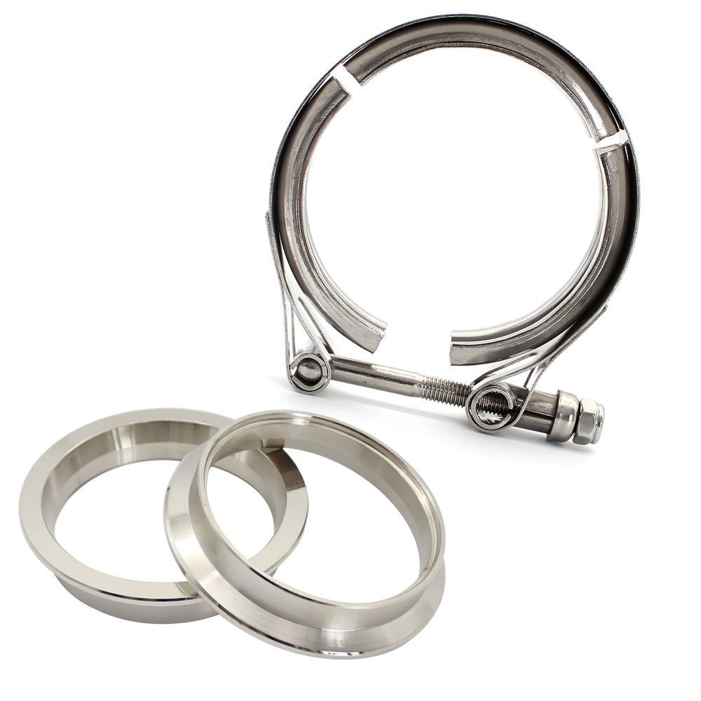 Abraçadeira V-Band de Aço Inox - Exhaust V Band Clamp Flange Kit Stainless avaliação e preço