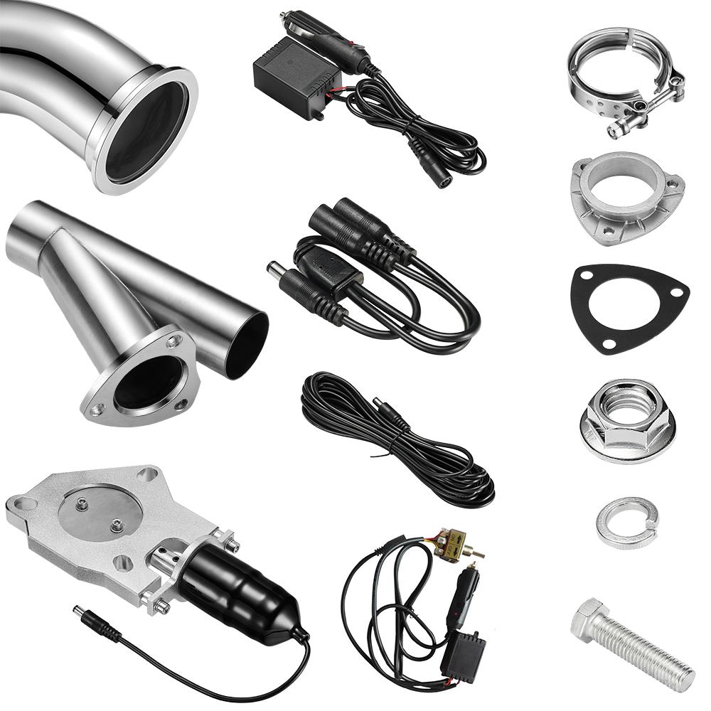 Aço inoxidável elétrico Y Tubo - Dual Exhaust Cutout Valve Y Pipe Stainless avaliação e preço
