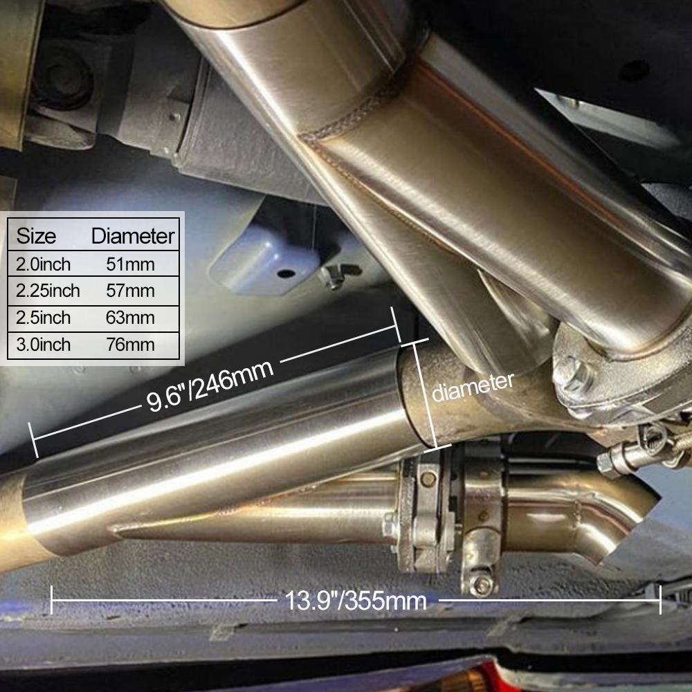 Aço inoxidável elétrico Y Tubo - Dual Exhaust Cutout Valve Y Pipe Stainless avaliação e preço