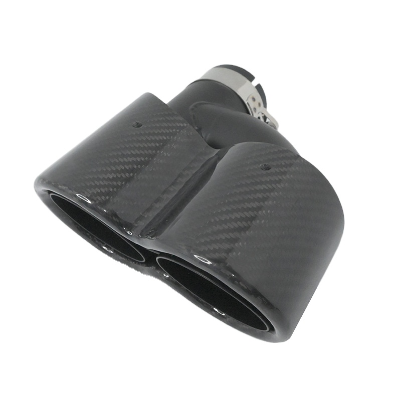 Ponteiras de Escape Duplas Tip - Exhaust Tips Dual Outlet Carbon Fiber 63Mm avaliação e preço