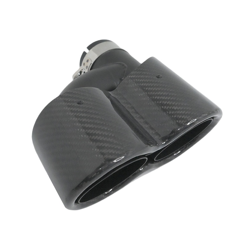Ponteiras de Escape Duplas Tip - Exhaust Tips Dual Outlet Carbon Fiber 63Mm avaliação e preço