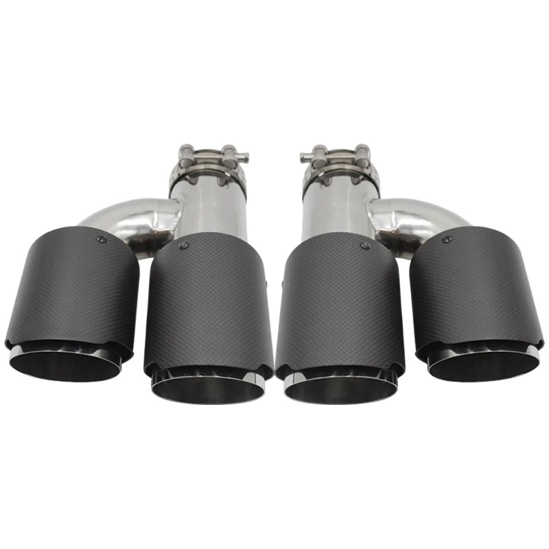 Ponteiras de Escape Duplas Tip - Exhaust Tips Dual Outlet Carbon Fiber 63Mm avaliação e preço