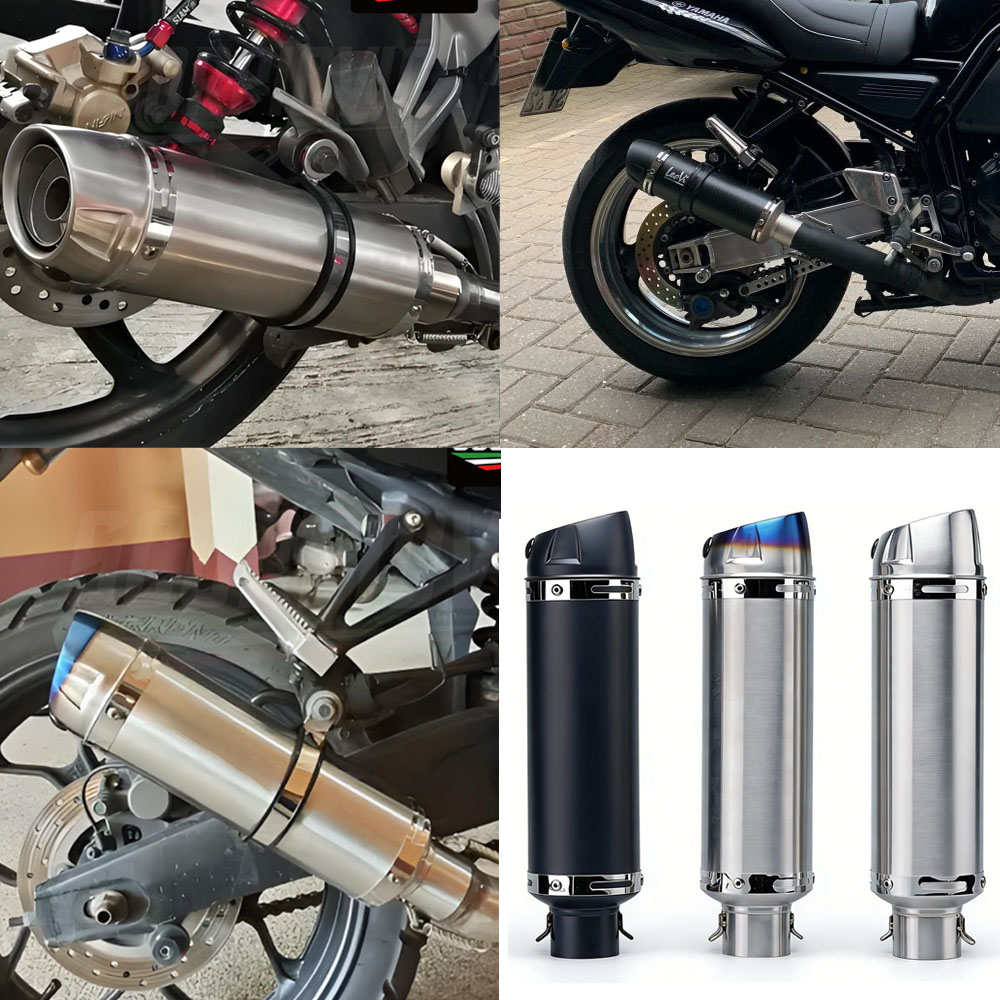 51mm universal silenciador de  - Exhaust Muffler Stainless Steel Universal avaliação e preço