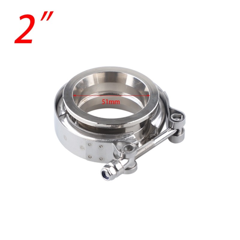 Kit de Abraçadeiras V-Band de  - Exhaust V Band Clamp Flange Kit Stainless avaliação e preço