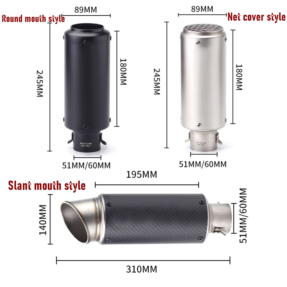 Tubo silenciador de escapament - Exhaust Muffler Stainless Steel Universal avaliação e preço