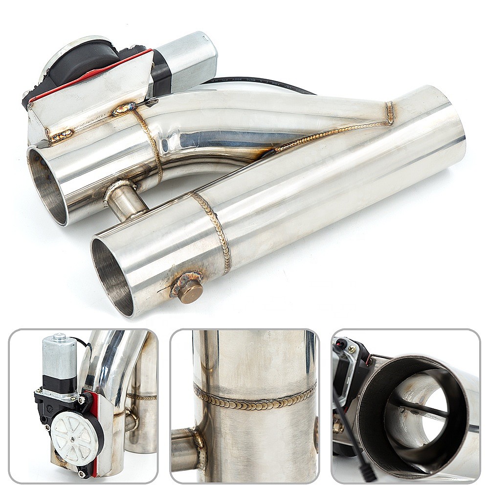 Corte de Escape Elétrico Unive - Dual Exhaust Cutout Valve Y Pipe Stainless avaliação e preço