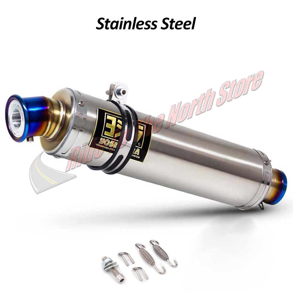 51mm entrada universal mais lo - Exhaust Muffler Stainless Steel Universal avaliação e preço