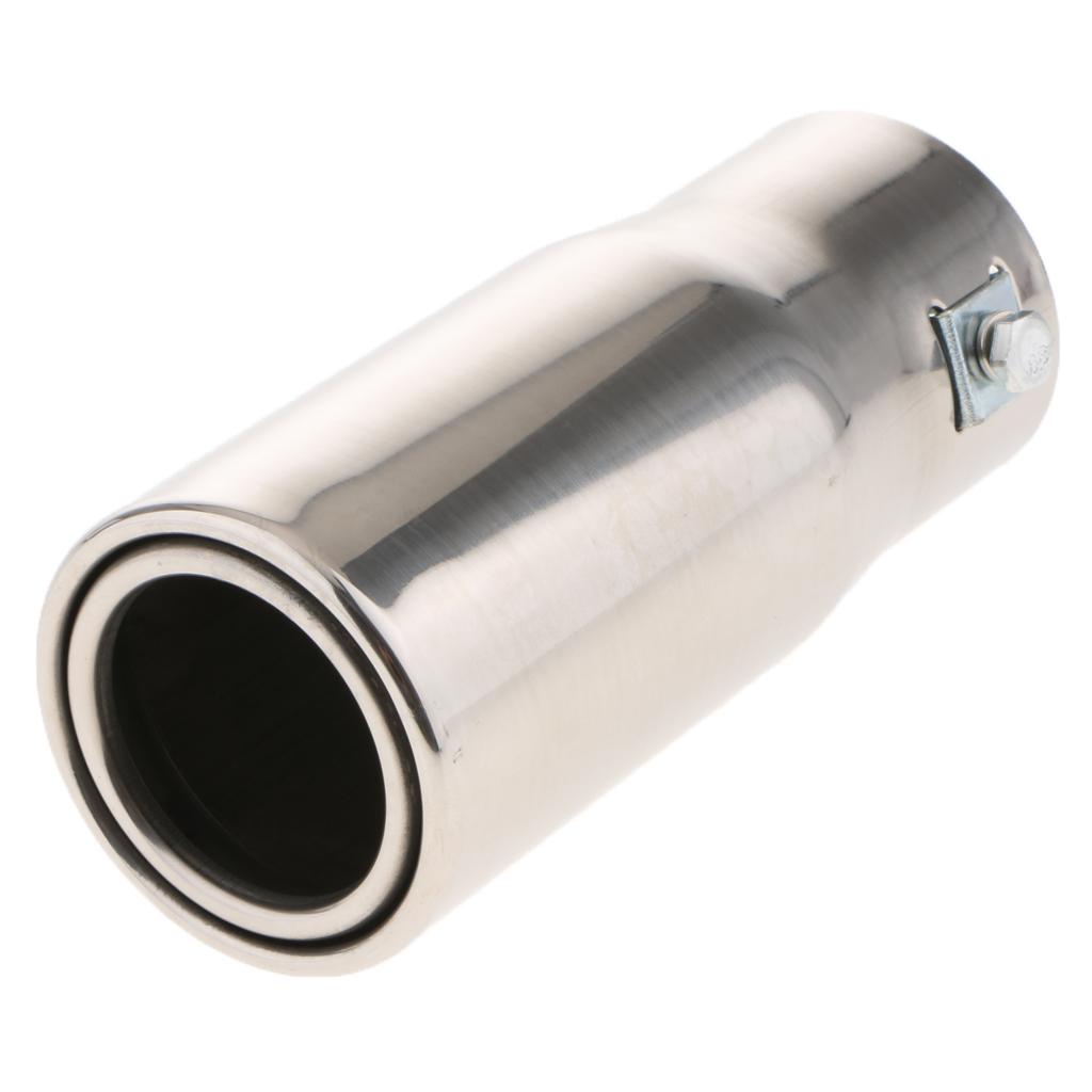 1 peça 30-50mm entrada de aço  - Exhaust Muffler Stainless Steel Universal avaliação e preço