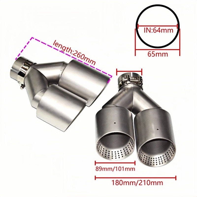 Ponteiras de Escape Universais - Exhaust Muffler Stainless Steel Universal avaliação e preço