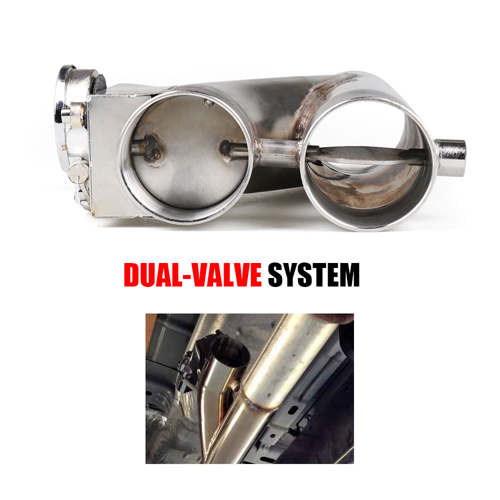 Cabeçalhos de aço inoxidável 2 - Dual Exhaust Cutout Valve Y Pipe Stainless avaliação e preço